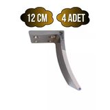 Yay Krom 12Cm Metal Ayak Masa Dolap Ve Mobilya Ayağı(Krom)(12Cm)(Metal) Krom 12Cm 12Cm - 4 Adet