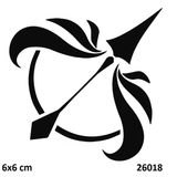 Yaydan Çıkan Ok Yapışkanlı Stencil Süsleme Ve Boyama Kalıbı