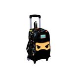 Yaygan Çanta Coral High Ninja Işıklı Tekerlekli Çekçekli Okul Çantası, 38 x 25 x 18 cm, Siyah