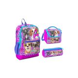 Yaygan Coral High 23750 Ilkokul Sırt Çantası + Beslenme Çantası + Kalem Kutusu 3'lü Set