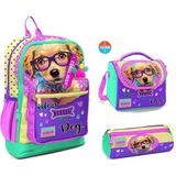 Yaygan Coral High 23752 Ilkokul Sırt Çantası + Beslenme Çantası + Kalem Kutusu 3'lü Set