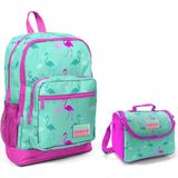 Yaygan Coral High Kız Çocuk Sırt Çantası Flamingo Tasarımlı Su Geçirmeyen 27x40x16 cm