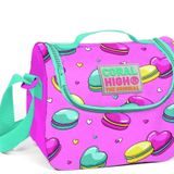 Yaygan Coral High Pembe Makaron Desenli Termoslu Beslenme Çantası - Kız Çocuk