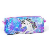 Yaygan Coral High Tek Gözlü Mavi Unicorn Desenli Kalem Çantası Kız