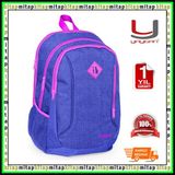 Yaygan Ibag Dört Bölmeli Kırçıllı Eflatun Lavanta Okul Sırt Çantası 14304 - Açık Pembe - Siyah