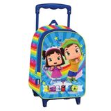 Yaygan Leli ve Liko 33038 Çekçekli Okul Çantası Mavi