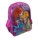 Yaygan Winx Club İki Bölmeli Pembe Kız Çocuk Okul Çanta