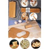 Yayke Ahşap Rulo Hamur Açıcı, Şekillendirici,pizza Merdanesi,baklava Börek Oklavası,(yapışmaz)