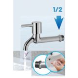 Yayke Çubuk Kol Aç Kapa Tek Girişli Banyo Tuvalet Bahçe Musluğu (pirinç)