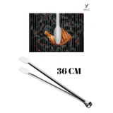 Yayke Mangal Barbekü Maşası 36 Cm Uzunluğunda Kızartma Et Maşası