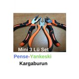 Yayke Mini 3lü Set Pense Kargaburun Yankeski Takı Yapım Seti