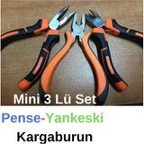 Yayke Mini Hobi Pense - Yan Keski - Kargaburun Seti Takımı