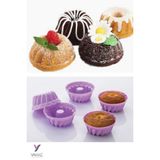 Yayke Silikon Pratik 6'lı Mini Cupcake,kek,muffin Kalıbı