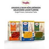 Yayla 250 gr Kırmızı Mercimek Fusilli, Yeşil Mercimek Penne ve Nohut Penne Glutensiz ve Sağlıklı