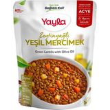 Yayla 250 gr Zeytinyağlı Yeşil Mercimek Hızlı Hazırlanır Vegan Ürün
