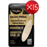 Yayla Baldo Pirinç ve Zenginleştirilmiş Pirinç Ürünü (A+B9+Fe) 1 kg X15 - 15 kg