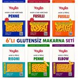 Yayla Glutensiz Makarna 6’lı Karışık Set 400G x 6 | Vegan & Lif Kaynağı - 0,5 g