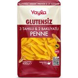 Yayla Glutensiz Vegan 3 Tahıllı & 2 Bakliyatlı Penne 400 gr Lezzetli Makarna Türkiye Menşeli