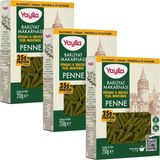 Yayla Kinoalı ve Sebzeli Yeşil Mercimek Penne Bakliyat Makarnası 250 G X3 - 750 gr