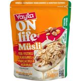 Yayla Onlife Yer Fıstıklı Karamel Parçacıklı ve Hurmalı Müsli 350 G