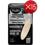 Yayla Osmancık Yerli Pirinç ve Zenginleştirilmiş Pirinç Ürünü (A+B9+Fe) 1 kg X15 - 15 kg