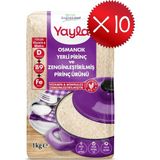 Yayla Osmancık Yerli Pirinç ve Zenginleştirilmiş Pirinç Ürünü (D+B9+Fe) 1 kg X10 - 10 kg