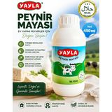 Yayla Peynir Mayası 450 ml Helal Sertifikalı Sıvı Peynir Mayası Ev Tipi ve Profesyonel Kullanım - 500 gr