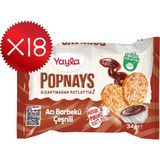 Yayla Popnays Acı Barbekü Çeşnili Mısır ve Pirinç Patlağı 34 G X18 - 612 gr
