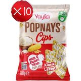 Yayla Popnays Cips Klasik Lezzet Mısır ve Basmati Pirinç Patlağı 80 G X10 - 800 gr