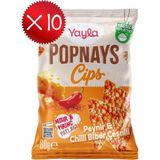 Yayla Popnays Cips Peynir ve Chilli Biber Çeşnili Mısır ve Pirinç Patlağı 80 G X10 - 800 gr