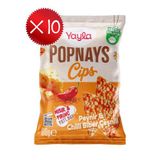 Yayla Popnays Cips Peynir ve Chilli Biber Çeşnili Mısır ve Pirinç Patlağı 80 g x10