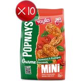 Yayla Popnays Gurme Domates ve Fesleğen Aromalı Mini Mısır ve Pirinç Patlağı 50 G X10 - 500 gr