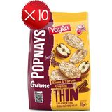 Yayla Popnays Gurme Elma ve Tarçın Çeşnili Kepekli Ince Pirinç Patlağı 80 G X10 - 800 gr