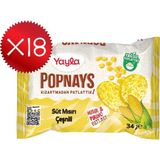 Yayla Popnays Süt Mısırı Çeşnili Mısır ve Pirinç Patlağı 34 G X18 - 612 gr