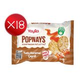 Yayla Popnays Tuzlu Karamel Çeşnili Mısır ve Pirinç Patlağı 34 g x18