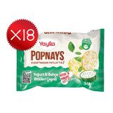 Yayla Popnays Yoğurt ve Bahçe Bitkileri Çeşnili Mısır ve Pirinç Patlağı 34 g x18