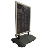Yaylı Çift Taraflı Tekerlekli Kaldırım Panosu Su Depolu Reklam Dubası (B1-700x1000mm)