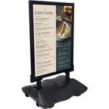 Yaylı Çift Taraflı Tekerlekli Kaldırım Panosu Su Depolu Reklam DUBASI(B1-700X1000MM) - Çok Renkli