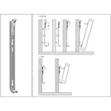Yaylı Panel Radyatör Konsol Ayağı 50Cm Montaj Askısı