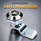 Yaylı Pano Kilidi Üçgen Göbek Elektrik Panosu Makine Kapağı Kabin Kilidi Metal Pano Kilit