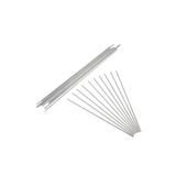 yaylink 10 Adet 1 Metre Uzunluğunda Ø 1.6 mm Kalınlık Galvaniz Tamperli Çelik Tel Gümüş Renk