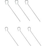 Yaylink 6 Adet Çadır Kazığı 45 cm 4.5 mm - Plaj Kum Çadır Fırtına Tente Branda Karavan Gölgelik Tel Çit Kazığı Galvanizli Düz Uçlu Set