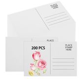 YAYODS 200 Yaprak Suluboya Kartpostallar Boş 4 x 6 Kartpostal, 140 lb/300 GSM Küçük Suluboya Kağıt Kartları Sanat Malzemeleri Festival Hediyeleri Boyama, Kendin Yap Tebrik Teşekkür Kartları, Posta