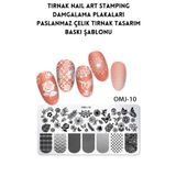 YAYOGE Nail Art Stamping Transfer Desen Levha -Moda Nail Art Transfer Şablonları Çelik Plaka