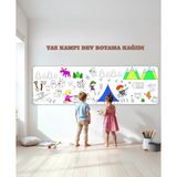 Yaz Kampı Temalı Dev Boyama Kağıdı 2,5 Metre Rulo Boyama Kağıdı Çocuk Anaokulu ve Kreşler Için Aktivite Çocuk Eğitici Boyama - 62x250