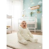 Yaz Kids Kozmonot EL AYAK PATİK DETAYLI TULUM - Beyaz - 3 Ay