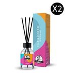 Yaz Rüzgarı Kokulu Çubuklu Oda Kokusu Ekstra Kalıcı Esansiyel Yağ Odunsu Koku 50ml x 2