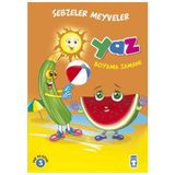 Yaz Sebzeler Meyveler Boyama Zamanı - Kolektif