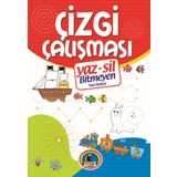 Yaz Sil Çizgi Çalışması Bitmeyen Yazı Defteri Tahta Kalm