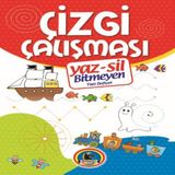 Yaz-Sil Çizgi Çalışması Bitmeyen Yazı Defteri+Tahta Kalm 590376